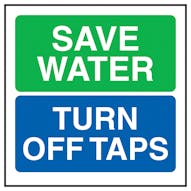 Save Water Turn Off Taps