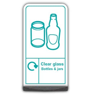 Freestanding WRAP - Clear Glass Bottles & Jars