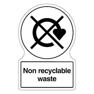 Shaped WRAP - Non Recyclable Waste