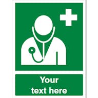 Custom Doctor Safety Sign
