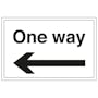 One Way Arrow Left