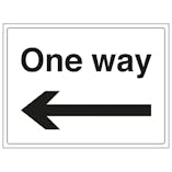One Way Arrow Left
