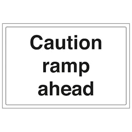 Caution Ramp Ahead - Large Landscape