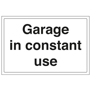 Garage In Constant Use - Large Landscape