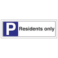 Residents Only Parking - Landscape