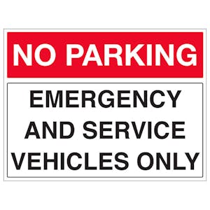 Emergency And Service Vehicles Only - Landscape