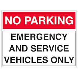 Emergency And Service Vehicles Only - Landscape