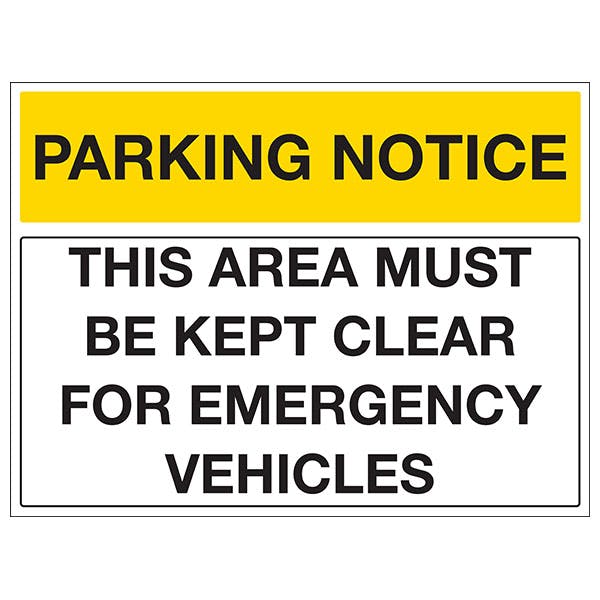 This Area Must Be Kept Clear For Emergency Vehicles Landscape