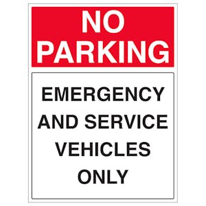 Emergency And Service Vehicles Only - Portrait