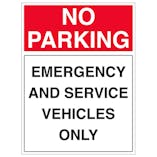 Emergency And Service Vehicles Only - Portrait
