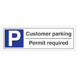 Customer Parking Permit Required - Landscape