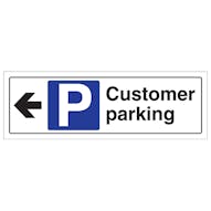 Customer Parking Arrow Left - Landscape