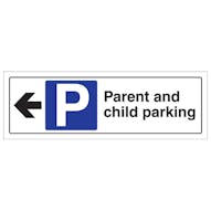 Parent And Child Parking Arrow Left - Landscape