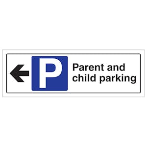 Parent And Child Parking Arrow Left - Landscape