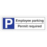 Employee Parking Permit Required - Landscape
