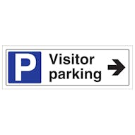 Visitor Parking Arrow Right - Landscape