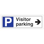 Visitor Parking Arrow Right - Landscape