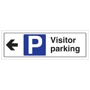 Visitor Parking Arrow Left - Landscape