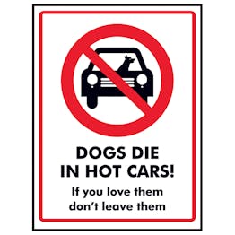 Dogs Die In Hot Cars! If You Love Them Don't Leave Them