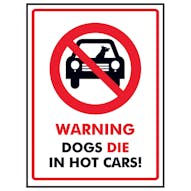 Warning Dogs Die In Hot Cars