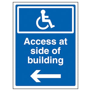 Access At Side Of Building Arrow Left