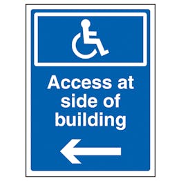 Access At Side Of Building Arrow Left