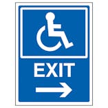 Disabled Exit Arrow Right