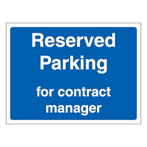 Reserved Parking For Contract Manager - Landscape