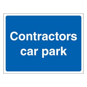 Contractors Car Park - Landscape - Blue