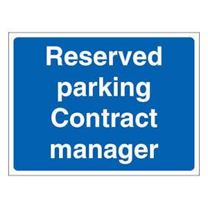 Reserved Parking Contract Manager - Landscape - Blue