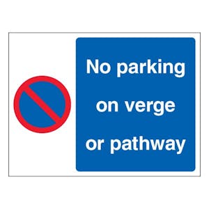 No Parking On Verge Or Pathway - Landscape