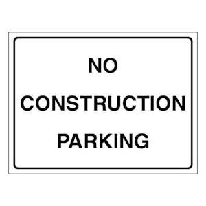 Construction Parking - Landscape - White