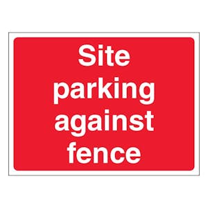 Site Parking Against Fence - Landscape - Red
