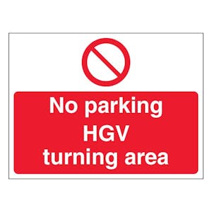 No Parking Hgv Turning Area - Landscape