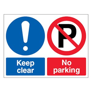 Keep Clear No Parking - Landscape