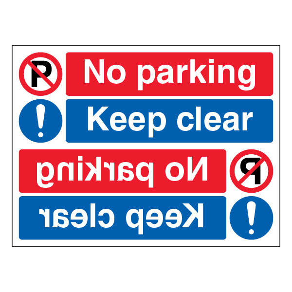 No Parking Keep Clear Sign | SafetySigns4Less