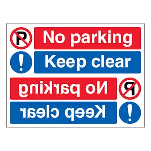 No Parking Keep Clear - Landscape