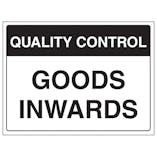 Quality Control Signs
