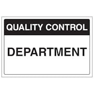 Quality Control - Department