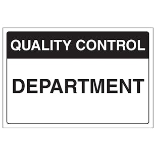 Quality Control - Department