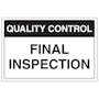 Quality Control - Final Inspection