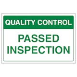 Quality Control - Passed Inspection