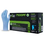 Showa 7500PF Blue Biodegradable Nitrile Gloves
