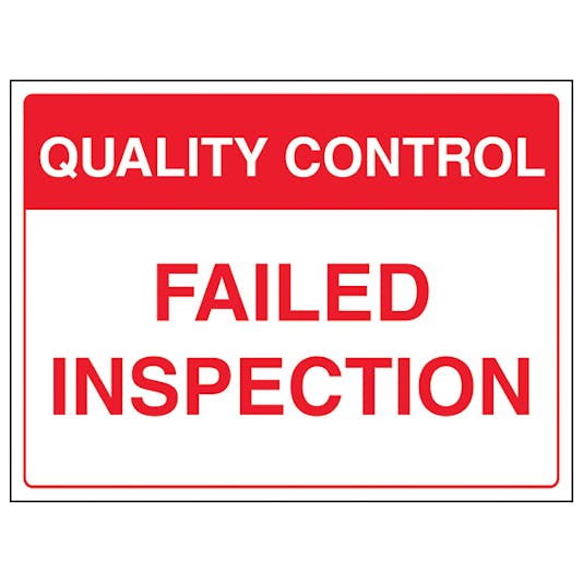 Quality Control - Failed Inspection | Eureka Direct