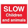 Slow, Children And Animals - Large Landscape