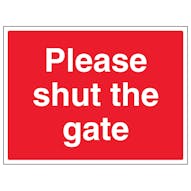 Please Shut The Gate - Large Landscape