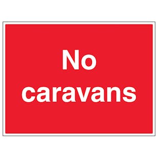 No Caravans - Large Landscape