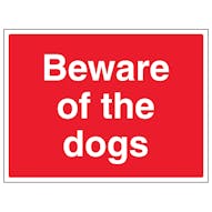 Beware Of The Dogs - Large Landscape