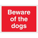 Beware Of The Dogs - Large Landscape