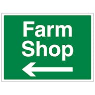 Farm Shop Arrow Left - Large Landscape